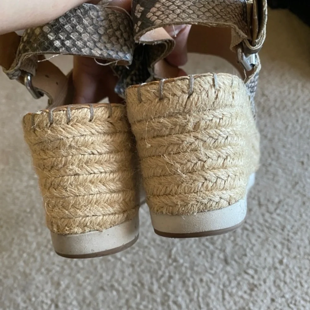 Dolce Vita Mauri Snakeskin espadrille sandals